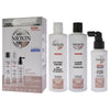 System 3 Kit by Nioxin for Unisex - 3 Pc 10.1oz Color Safe Cleanser Shampoo, 10.1 oz Color Safe Scalp Therapy Conditioner, 3.38oz Color Safe Scalp and Hair Treatment EasyOptionXY LLC