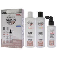 System 3 Kit by Nioxin for Unisex - 3 Pc 10.1oz Color Safe Cleanser Shampoo, 10.1 oz Color Safe Scalp Therapy Conditioner, 3.38oz Color Safe Scalp and Hair Treatment EasyOptionXY LLC