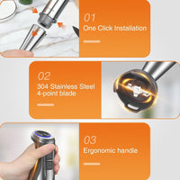 KOIOS 1100W Immersion Hand Blender, Stainless Steel Stick Blender with 12-Speed & Turbo Mode, 5-in-1 Handheld Blender with 600ml Mixing Beaker with Lid, 500ml Chopper, Whisk, Milk Frother, B PA-F ree EasyOptionXY LLC