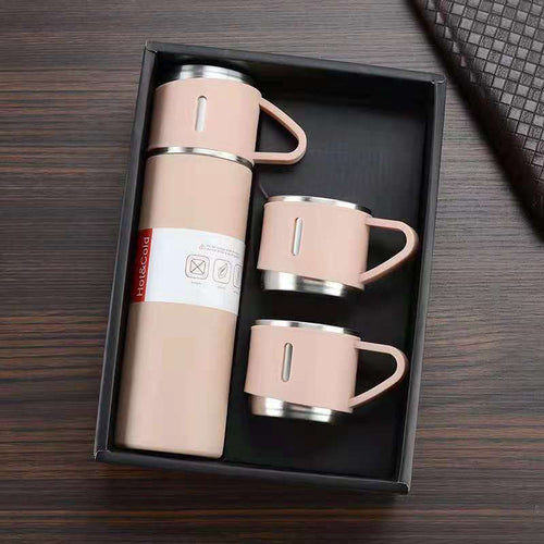 1pc/1Set Stainless Steel Thermal Cup; With Gift Box Set; Double Layer Leakproof Insulated Water Bottle; Keeps Hot And Cold Drinks For Hour EasyOptionXY LLC