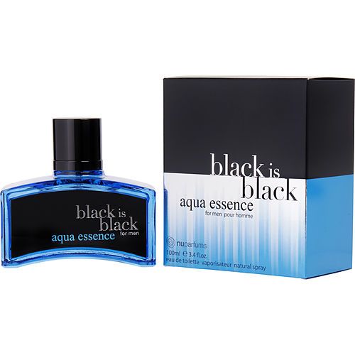 BLACK IS BLACK AQUA ESSENCE by Nuparfums EDT SPRAY 3.4 OZ EasyOptionXY LLC