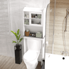 Modern Over The Toilet Space Saver Organization Wood Storage Cabinet for Home, Bathroom EasyOptionXY LLC