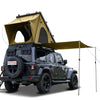 Explorer Plus Rooftop Tent Hardshell with Side Awning, Air Conditioner Outlet with Bracket, Luggage Racks&Replaceable Netting Rain Curtain, Truck Bed Tent for Camping, Pop Up SUV Roof Top Tent EasyOptionXY LLC