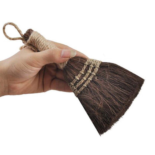 H emp Rope Handle Tea Brush Art Desk Cleaning Palm Brush Paint Brush EasyOptionXY LLC