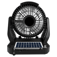 Supersonic Solar-Powered BT Speaker with FM Radio, LED Flashlight & Fan EasyOptionXY LLC