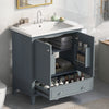 30\" Bathroom Vanity with Sink Combo, Multi-functional Bathroom Cabinet with Doors and Drawer, Solid Frame and MDF Board EasyOptionXY LLC