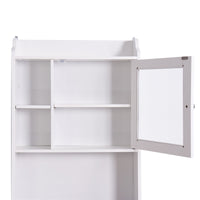 Modern Over The Toilet Space Saver Organization Wood Storage Cabinet for Home, Bathroom EasyOptionXY LLC