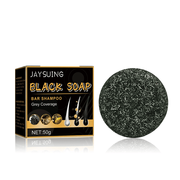 Jaysui Black Hair Soap Black Thick Hair Care Cleansing Scalp Smooth And Strong Hair Shampoo EasyOptionXY LLC