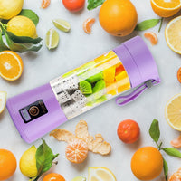 Portable Juicer Blender USB Rechargeable Juicer Cup Fruit Baby Food Mixing Machine with 6 Blades Powerful Motor EasyOptionXY LLC