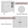 30" Bathroom Vanity with Sink, Bathroom Storage Cabinet with Doors and Drawers, Solid Wood Frame, Ceramic Sink EasyOptionXY LLC
