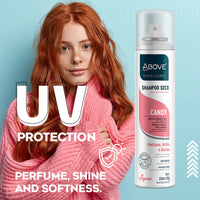 ABOVE Candy - Dry Shampoo - Absorbs Excess Oil Between Washes - Gives Softness and Shine to Your Strands - Does Not Leave Residue - Prevents Bad Odors with Red Fruits and Marshmallow Notes - 3.17 oz EasyOptionXY LLC