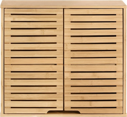 2 Tier Bathroom Wall Cabinet with Adjustable Shelf;  Double Door Cabinet for Bathroom EasyOptionXY LLC