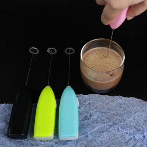 Mini Battery Operated Milk Frother Handheld; Mini Blender And Foam Maker For Coffee; Cappuccino; Latte; Matcha; Hot Chocolate; Portable Foam Maker Drink Blender With Stainless Steel Whisk EasyOptionXY LLC