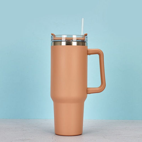 1200ml Stainless Steel Mug Coffee Cup Thermal Travel Car Auto Mugs T hermos 40 Oz Tumbler with Handle Straw Cup Drinkware New In EasyOptionXY LLC
