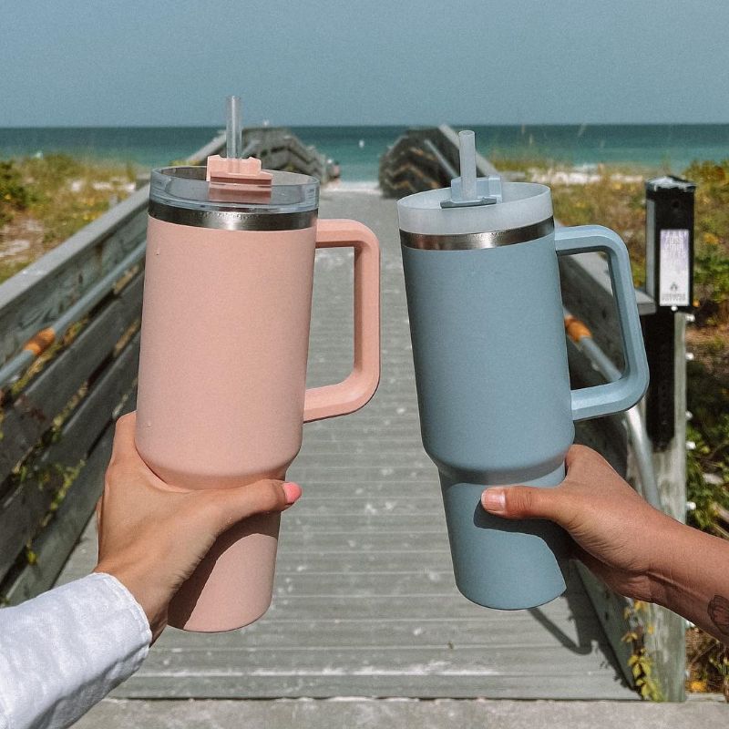 1200ml Stainless Steel Mug Coffee Cup Thermal Travel Car Auto Mugs T hermos 40 Oz Tumbler with Handle Straw Cup Drinkware New In EasyOptionXY LLC