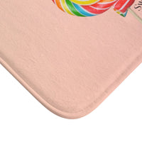 Lollipop Sweetness of Life Message Bath Mat EasyOptionXY LLC
