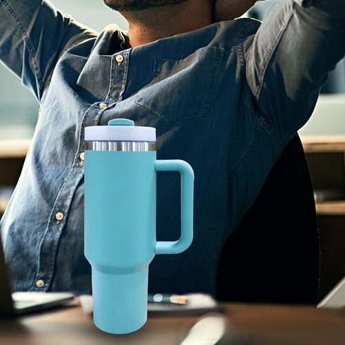 40oz V2 large capacity tumbler,  With Handle And Straw Lid, Insulated Reusable Stainless Steel Water Bottles Travel Mug Coffee Cup car cup water cup For Men Women Outdoor Camping Driving, gift EasyOptionXY LLC