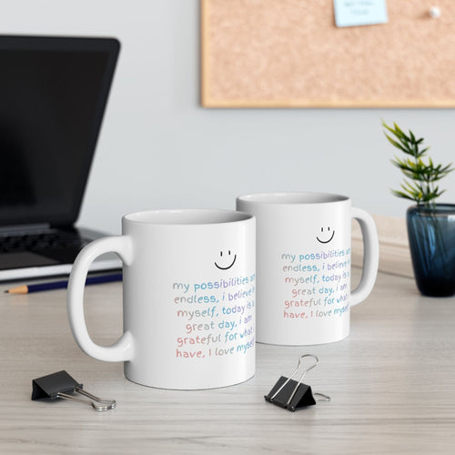 Positive Affirmations Reminder Mug EasyOptionXY LLC
