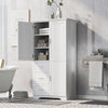 Tall and Wide Storage Cabinet with Doors for Bathroom/Office, Three Drawers EasyOptionXY LLC