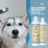 Dog Whitening Shampoo for Dogs with White Light Colored Hair Coat Fur White Haired Pets Shampoo for Itching Dry Sensitive Skin. Non Toxic Formula EasyOptionXY LLC