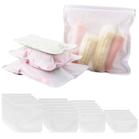20Pcs Reusable Food Storage Bags 5 Sandwich Snack Gallon Quart Bag Leakproof B PA F ree Food Container Freezer Safe Lunch Bag EasyOptionXY LLC