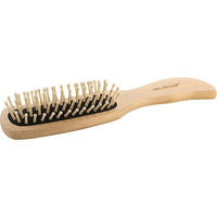 SPA ACCESSORIES by Spa Accessories WOOD BRISTLE HAIR BRUSH - BAMBOO PURSE SIZE EasyOptionXY LLC