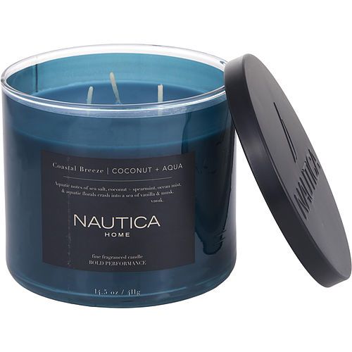 NAUTICA COASTAL BREEZE by Nautica SCENTED CANDLE 14.5 OZ EasyOptionXY LLC