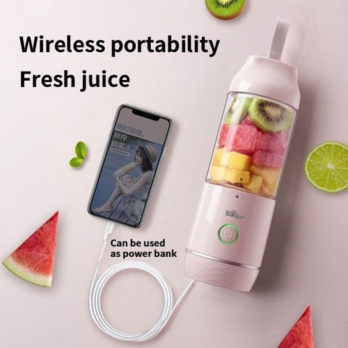 Bear Portable Blender With 11.84Oz B pa F ree Blender Bottles, Usb Rechargeable Blenders For Shakes And Smoothies EasyOptionXY LLC