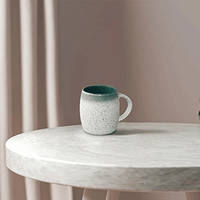 18 oz Large Pottery Coffee Mug, Round mouth Big Tea Cup for Office and Home, Dishwasher and Microwave Safe…… EasyOptionXY LLC