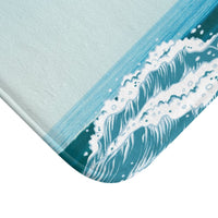 Ocean Waves Bath Mat EasyOptionXY LLC