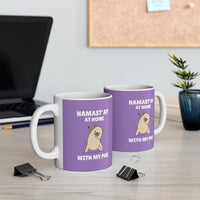 Namast'ay Home with My Pug Mug EasyOptionXY LLC
