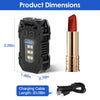 Mini Pocket Keychain Flashlight EDC Flashlight LED COB Portable Clip on Flashlight Waterproof Mini Powerful Flashlight with Magnet 8 Modes for Repairing Emergency EasyOptionXY LLC