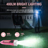 Small Mini Pocket LED Flashlight Torch Keychain Light Rechargeable Lamp BORUiT EasyOptionXY LLC