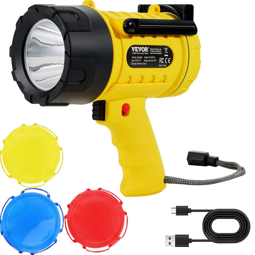USB Super Bright Rechargeable Spotlight Flashlight 1000, 000LM Searchlight EasyOptionXY LLC