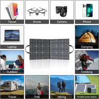 GOFORT 330W Portable Power Station;  299Wh Solar Generator Backup Power Compatible with 100W 18V Portable Solar Panel;  Foldable Solar Charger with USB;  18V D C;  QC 3.0 Output EasyOptionXY LLC