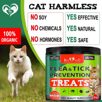 Flea and Tick Prevention Chewable Pills for Cats Revolution Oral Flea Treatment for Pets Pest Control & Natural Defense Chewables Small Tablets Salmon Fish Taste EasyOptionXY LLC