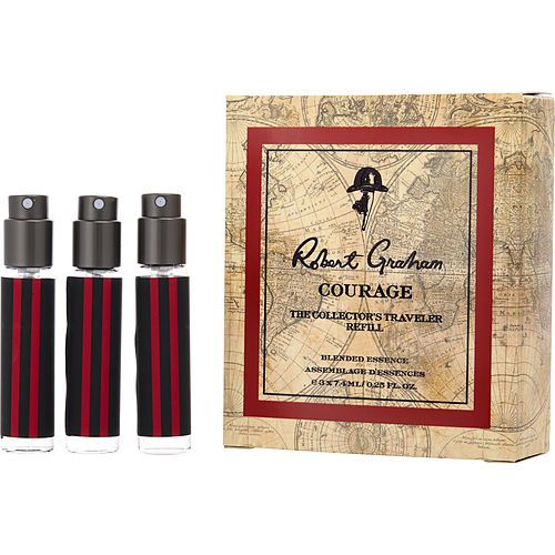 ROBERT GRAHAM COURAGE by Robert Graham BLENDED ESSENCE TRAVEL REFILL SPRAY 0.25 OZ X 3 EasyOptionXY LLC