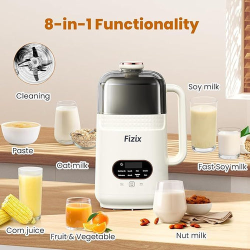 34oz Nut Milk Maker,8 in 1 Automatic Soy Milk Maker for Homemade Nut,Soy,Almond,Oat Milk,Fruit and Vegetable,Almond Milk Maker with Delay Start/Keep Warm/Self-Cleaning,White EasyOptionXY LLC