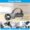 Rechargeable Headlamp High Power Headlight Torch Flashlight with 3 Light Modes for Fishing Running Camping Hiking EasyOptionXY LLC