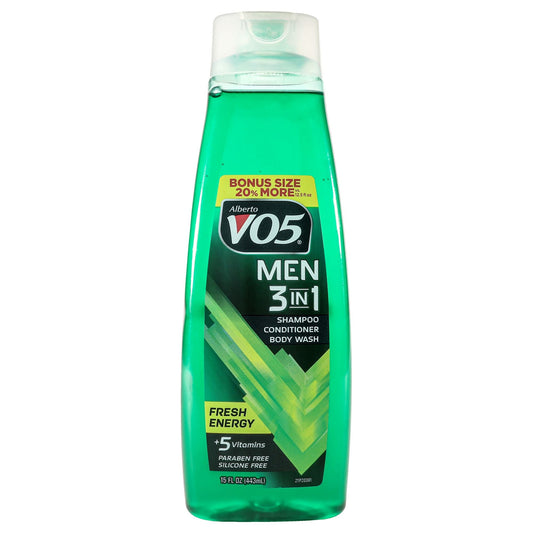 3-in-1 Fresh Energy Shampoo Conditioner and Body Wash EasyOptionXY LLC