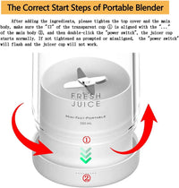 Personal Size Blender;  Portable Blender;  Battery Powered USB Blender EasyOptionXY LLC