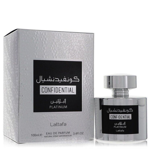 Lattafa Confidential Platinum by Lattafa Eau De Parfum Spray (Unisex) EasyOptionXY LLC