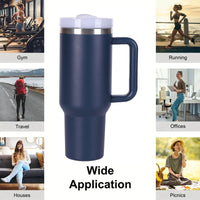 40oz V2 large capacity tumbler,  With Handle And Straw Lid, Insulated Reusable Stainless Steel Water Bottles Travel Mug Coffee Cup car cup water cup For Men Women Outdoor Camping Driving, gift EasyOptionXY LLC