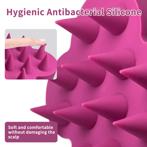 Silicone Scalp Massager for Hair Growth, Scalp Scrubber Brush for Shower, Andruff Exfoliating Stress Relax Wet Dry Scalp Brush, Deeply Cleanses Scalp Pores EasyOptionXY LLC