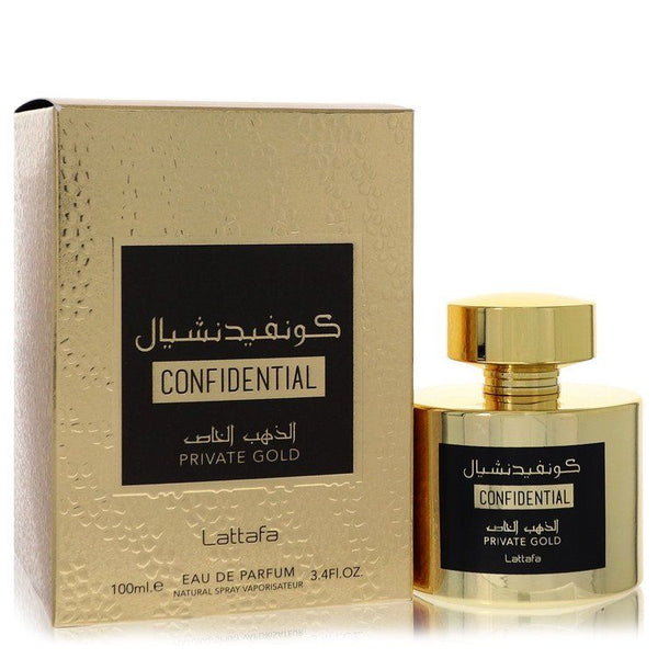 Lattafa Confidential Private Gold by Lattafa Eau De Parfum Spray (Unisex) EasyOptionXY LLC