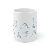 Skeleton in Yoga Poses Mug EasyOptionXY LLC