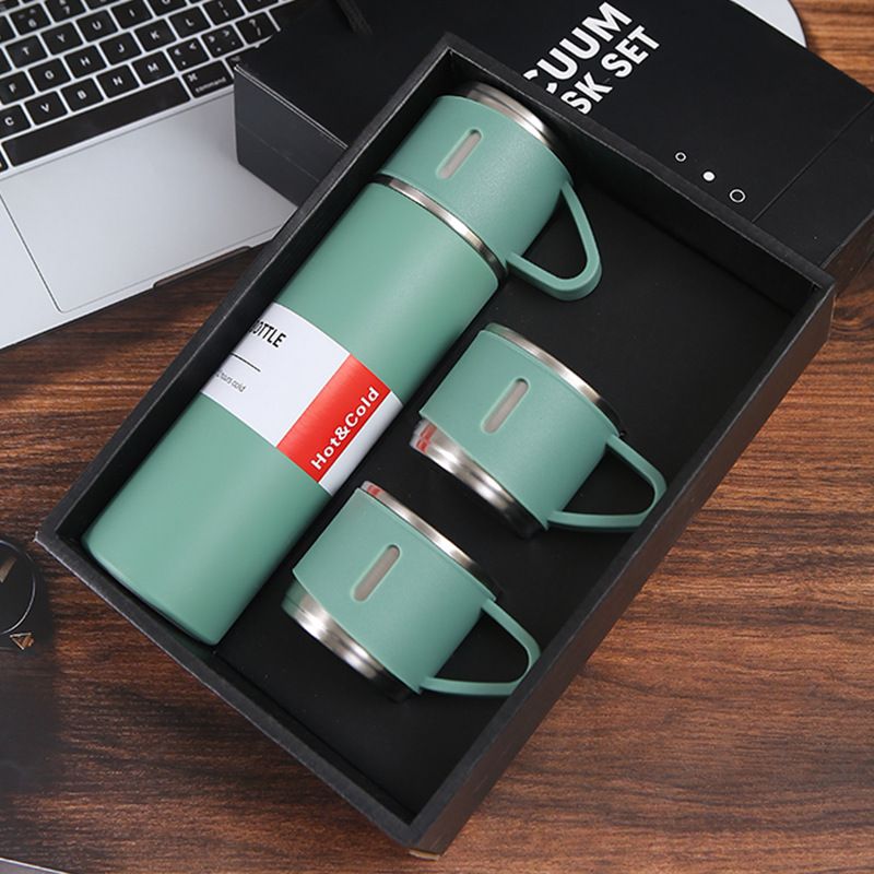 1pc/1Set Stainless Steel Thermal Cup; With Gift Box Set; Double Layer Leakproof Insulated Water Bottle; Keeps Hot And Cold Drinks For Hour EasyOptionXY LLC