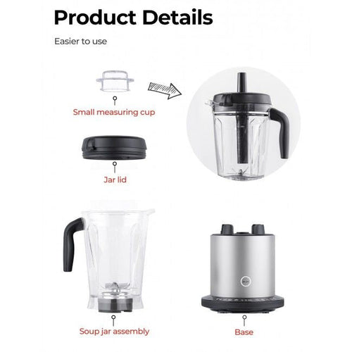 1500W Smoothie Maker High Power Blender with 10 Speeds EasyOptionXY LLC