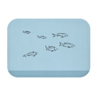 Fishes in the Ocean Bath Mat EasyOptionXY LLC