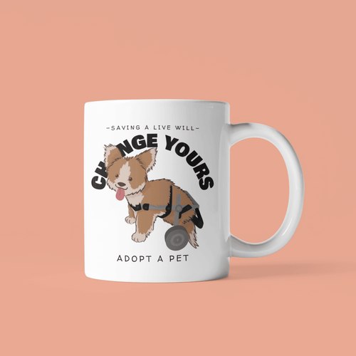 Save A Live Will Change Yours, Adopt A Pet Mug EasyOptionXY LLC